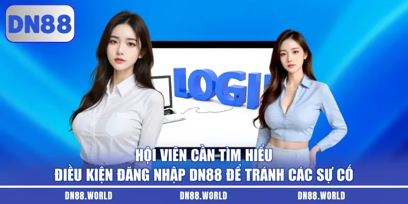 Hội viên cần tìm hiểu điều kiện đăng nhập DN88 để tránh các sự cố